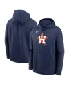 Nike Houston Astros Logo Club  Men's Mlb Pullover Hoodie In Navy