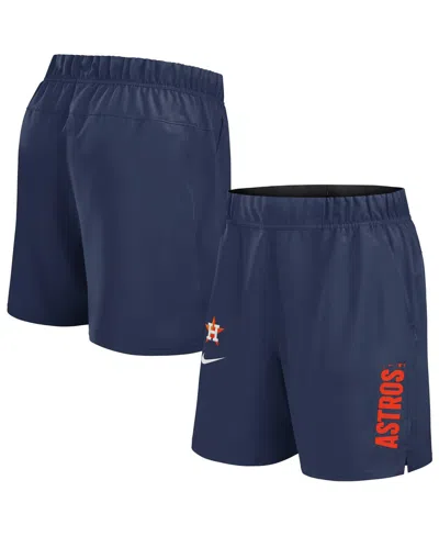 Nike Men's Navy Houston Astros Woven Victory Performance Shorts In Blue