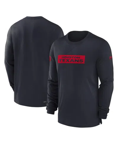 Nike Men's Black Atlanta Falcons Sideline Hoodie Performance Long Sleeve T-shirt