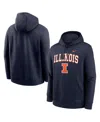 Nike Men's Navy Illinois Fighting Illini Club Pullover Hoodie In Blue