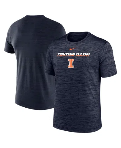 Nike Men's Navy Illinois Fighting Illini Velocity Performance T-shirt