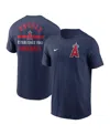 Nike Men's Navy Los Angeles Angels 2-hit T-shirt In Navy