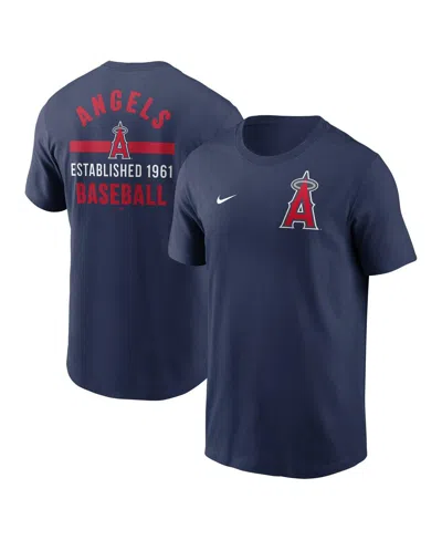 Nike Men's Navy Los Angeles Angels 2-hit T-shirt
