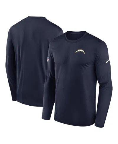 Nike Navy Los Angeles Chargers Alternate Super Chargers Sideline Legend Performance T-shirt In Blue