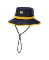 Nike Navy Michigan Wolverines 2025 Sideline Apex Boonie Bucket Hat In Blue