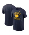 Nike Men's Navy Michigan Wolverines Legacy Football Icon T-shirt In Navy