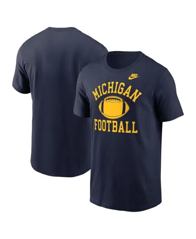 Nike Men's Navy Michigan Wolverines Legacy Football Icon T-shirt