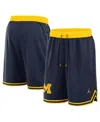 Nike Men's Navy Michigan Wolverines Performance Basketball Shorts In Navy