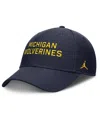 Nike Men's Navy West Virginia Mountaineers Rise Practice Adjustable Hat In Blue
