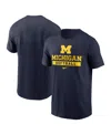 Nike Men's Navy Michigan Wolverines Ice Hockey Sport Drop T-shirt In Navy