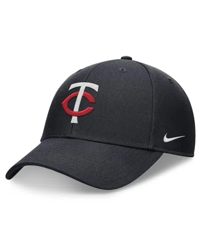 Nike Men's Navy Minnesota Twins Evergreen Club Performance Adjustable Hat In Pitblu,pb