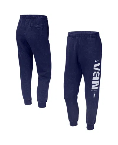 Nike Men's Navy Nba All-world Hoops Club Washed Jogger Pants