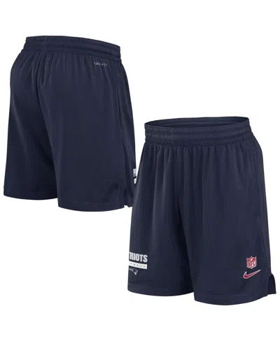Nike Men's Navy New England Patriots 2024 Sideline Performance Mesh Shorts