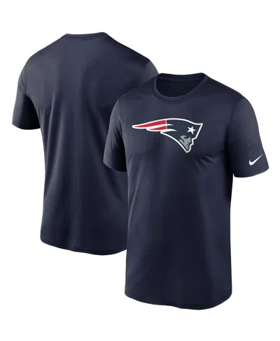 NIKE MEN'S NAVY NEW ENGLAND PATRIOTS LOGO ESSENTIAL LEGEND PERFORMANCE T-SHIRT