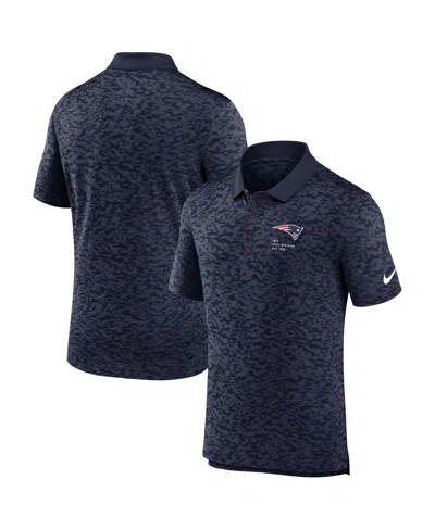 Nike Men's Navy New England Patriots Pique Fashion Performance Polo Shirt In Blue