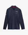 Nike Men's Navy Denver Broncos Sideline Dri-fit Half-zip Pullover Sweatshirt In Blue