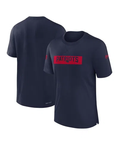 Nike Men's Navy New England Patriots Sideline Player Performance T-shirt