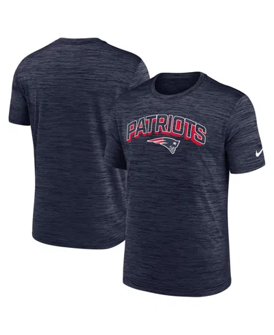 Nike Navy New England Patriots Velocity Performance T-shirt In Blue
