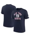 Nike Navy New York Giants Favorable Timeline Tri-blend T-shirt In Blue