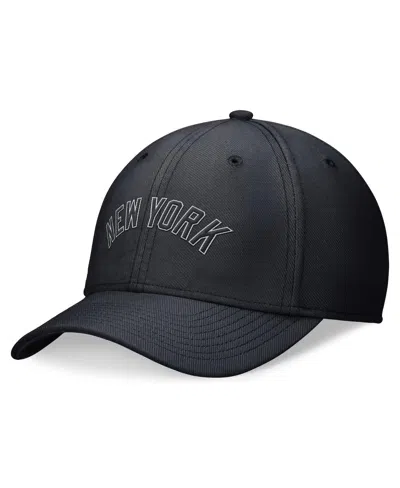 Nike Men's Navy New York Yankees Evergreen Performance Flex Hat In Pitchblue