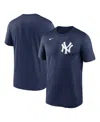 Nike Big Boys And Girls Navy Minnesota Twins 2024 City Connect Wordmark T-shirt In Mdngtnavy