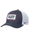 Nike Men's Navy Syracuse Orange 2025 On-field Rise Trucker Adjustable Hat In Blue