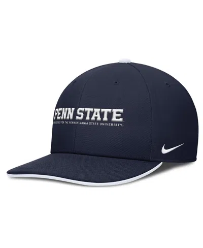 NIKE MEN'S NAVY PENN STATE NITTANY LIONS 2025 ON-FIELD PRO PERFORMANCE ADJUSTABLE HAT
