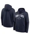 Nike Penn State Arch  Men's College Pullover Hoodie In Blue