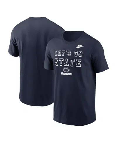 NIKE MEN'S NAVY PENN STATE NITTANY LIONS LEGACY NICKNAME T-SHIRT