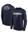 Nike Navy Penn State Nittany Lions Primetime Campus 2-hit Legend Dri-fit Long Sleeve T-shirt In Blue