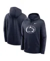 Nike Penn State Nittany Lions Primetime Evergreen Club Primary Logo  Men's College Pullover Hoodie In Navy