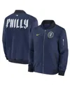 Nike Men's Navy Philadelphia Phillies 2024 City Connect Authentic Collection Game Time Full-zip Bomber Ja In Navy