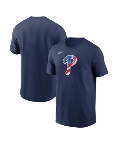 Nike Men's Navy Philadelphia Phillies Americana T-shirt In Blue