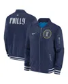 Nike Philadelphia Phillies Authentic Collection City Connect  Men's Mlb Full-zip Bomber Jacket In Blue