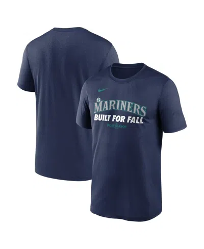 Nike Men's Navy Seattle Mariners 2025 Mlb Postseason Authentic Collection Legend Dri-fit T-shirt In Blue