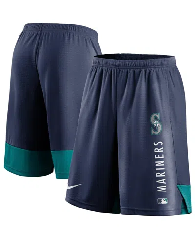 Nike Men's Navy Seattle Mariners Authentic Collection Training Performance Shorts In Blue