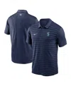 Nike Men's Navy Seattle Mariners Authentic Collection Victory Performance Polo Shirt In Gold