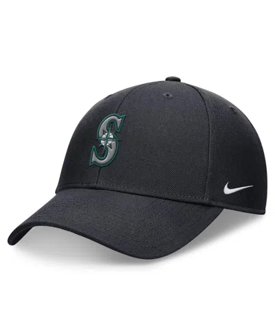 Nike Men's Navy Seattle Mariners Evergreen Club Performance Adjustable Hat In Pitblu,pb