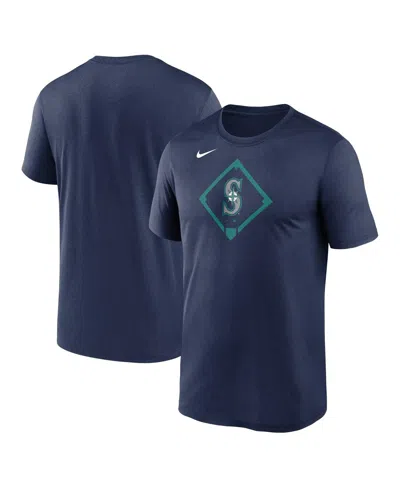 NIKE MEN'S NAVY SEATTLE MARINERS ICON LEGEND PERFORMANCE T-SHIRT
