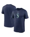 Nike Men's Navy Seattle Mariners Legend Fuse Large Logo Performance T-shirt In Navy