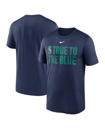 NIKE MEN'S NAVY SEATTLE MARINERS LOCAL LEGEND PERFORMANCE T-SHIRT