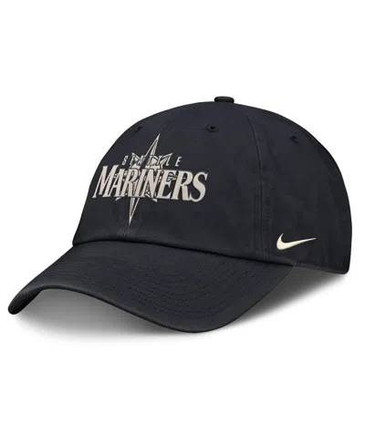 NIKE MEN'S NAVY SEATTLE MARINERS STATEMENT CLUB ADJUSTABLE HAT