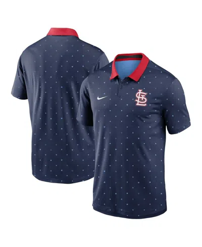 Nike Men's Navy St. Louis Cardinals Legacy Icon Vapor Performance Polo Shirt In Navy,red