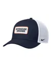 Nike Men's Navy Syracuse Orange 2025 On-field Rise Trucker Adjustable Hat In Blue