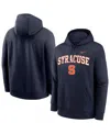 Nike Men's Navy Syracuse Orange Club Fleece Hoodie In Blue