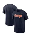 Nike Men's Navy Syracuse Orange Script T-shirt In Blue