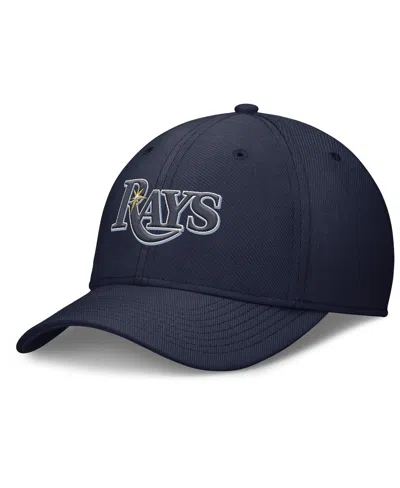 NIKE MEN'S NAVY TAMPA BAY RAYS RISE PERFORMANCE FLEX HAT