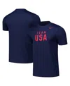Nike Men's Navy Team Usa Legend Performance T-shirt In Blue