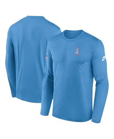 Nike Navy Tennessee Titans Legend Small Logo Performance Long Sleeve T-shirt In Blue