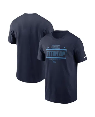 NIKE MEN'S NAVY TENNESSEE TITANS PRIMETIME LOCAL ESSENTIAL T-SHIRT